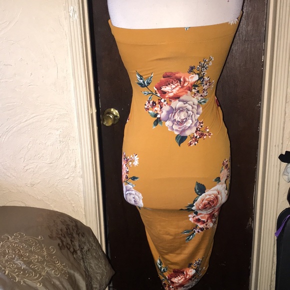 NEW FLORAL YELLOW DRESS 💛💚🧡❤️ - Picture 4 of 4